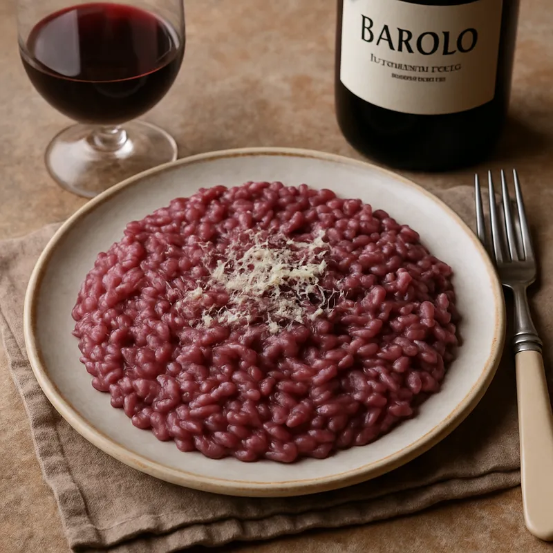 Risotto mit Barolo-Wein