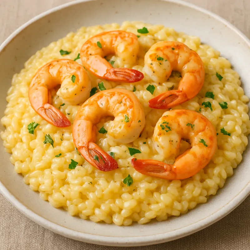 Risotto mit Garnelen