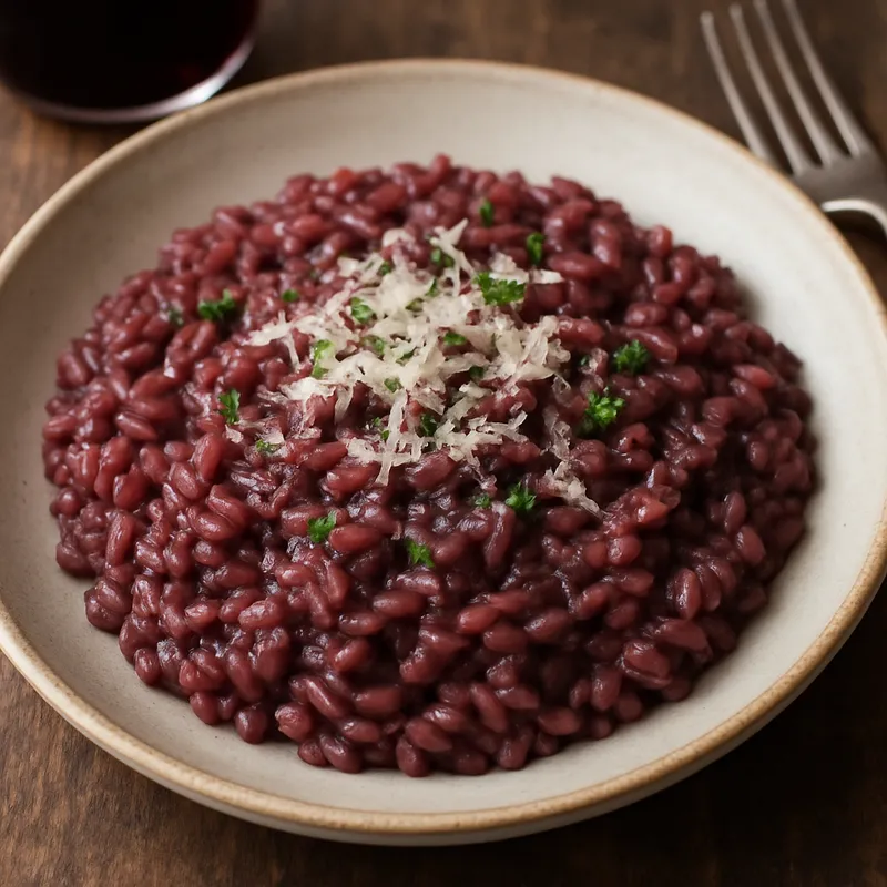 Risotto mit Rotwein