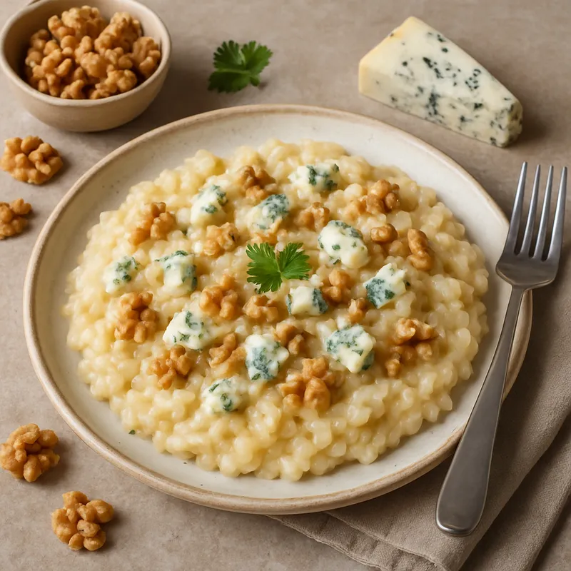 Risotto mit Walnüssen und Gorgonzola