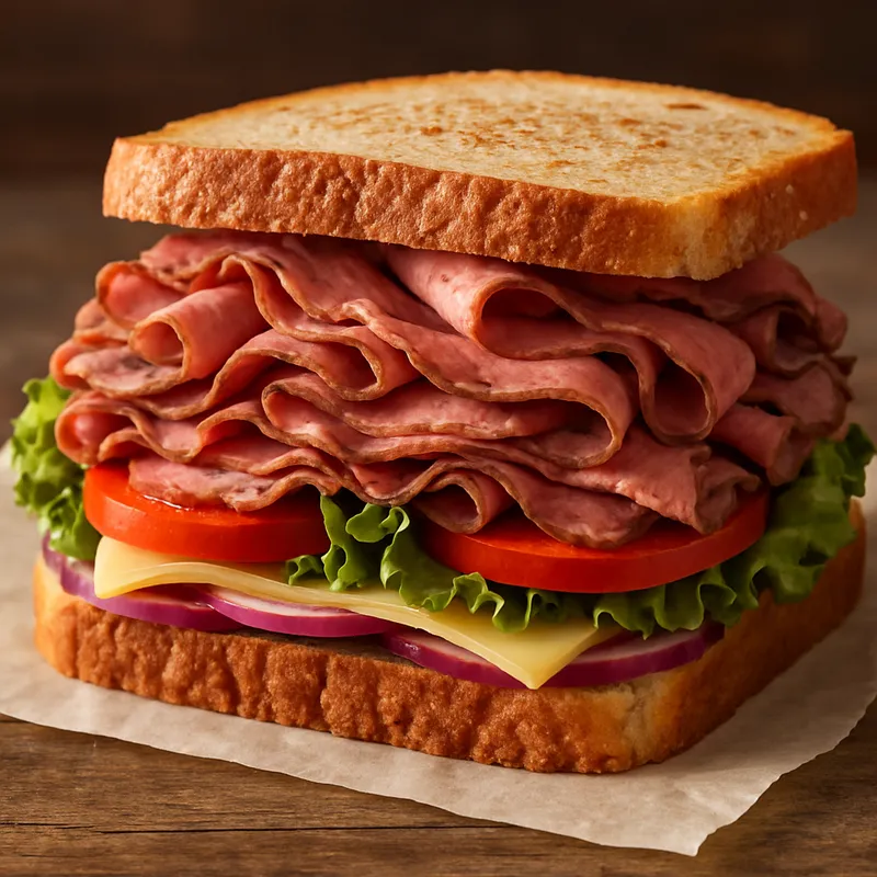 Roastbeef-Sandwich nach Deli-Art