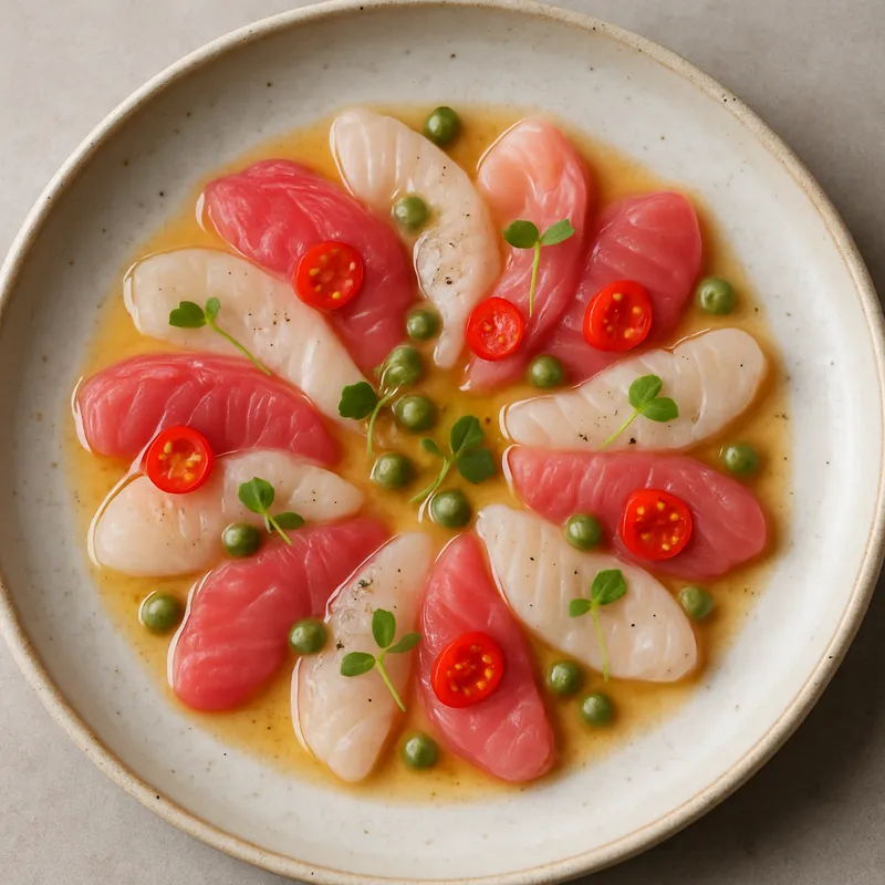 Roher Fisch Crudo Teller