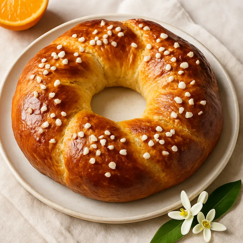 Romans Pognes (Brioche mit Orangenblütenwasser)