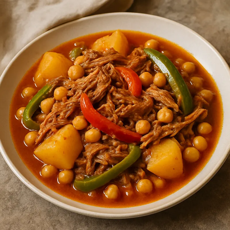 Ropa Vieja Canaria (Kanarisches "Alte Kleider" Eintopfgericht)