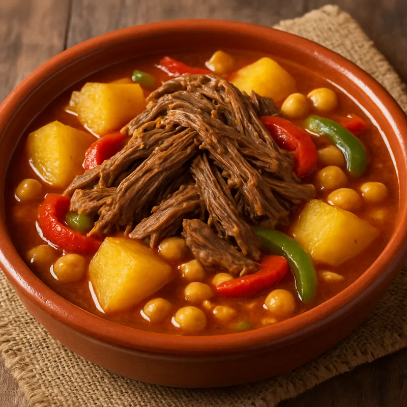 Ropa Vieja Canaria (Traditioneller Kanarischer Rindfleischeintopf)