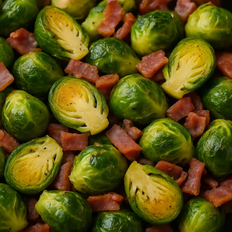 Rosenkohl mit Schinken