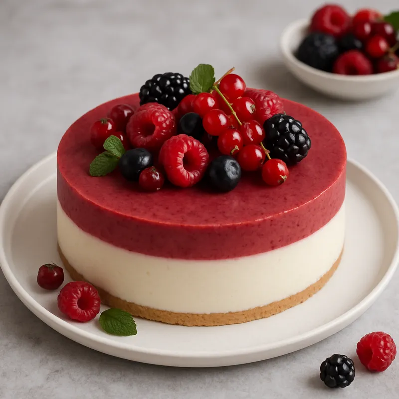 Rote-Beeren-Bavarois
