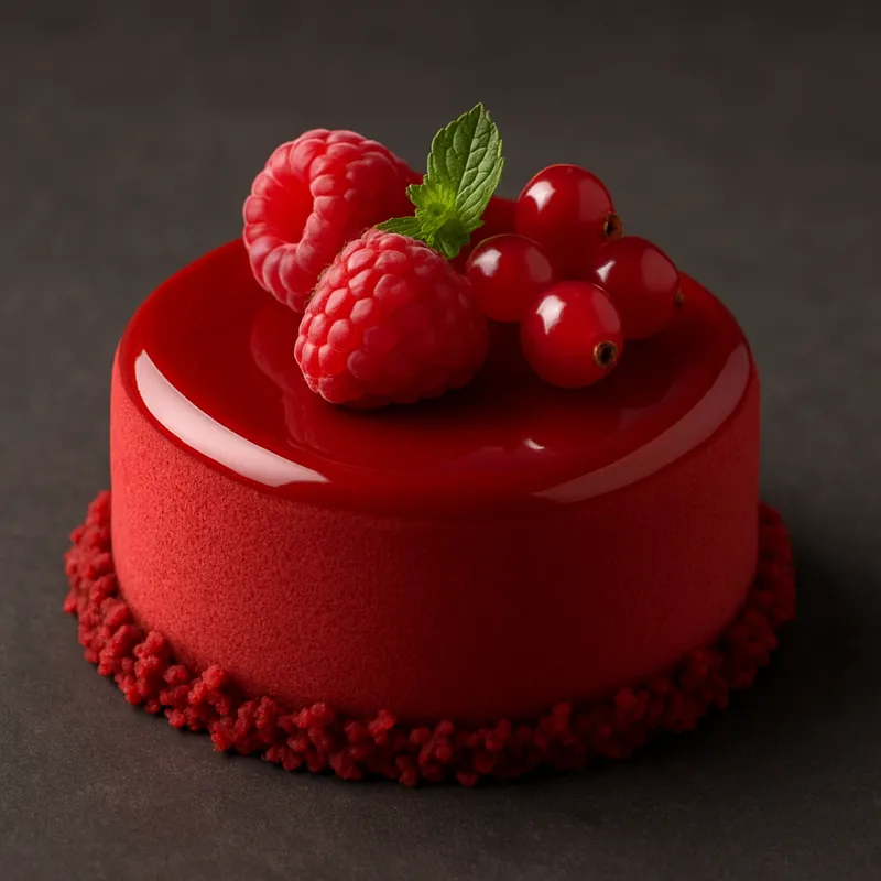 Rote Beeren Entremet