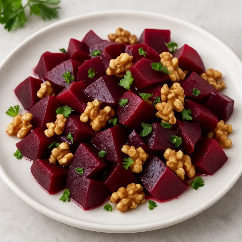 Rote-Bete-Salat mit Walnüssen