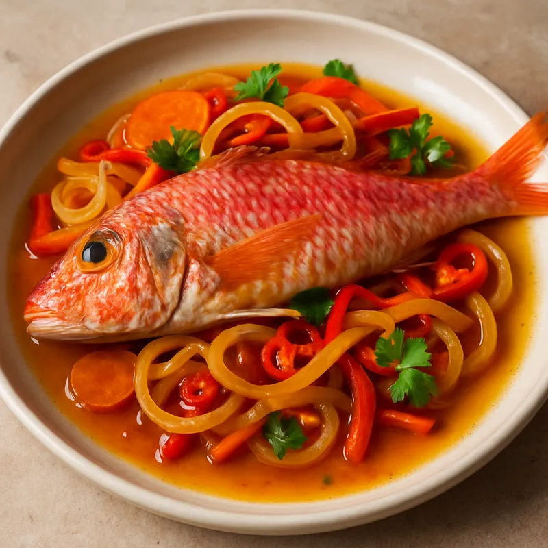 Rote Meerbarbe Escabeche