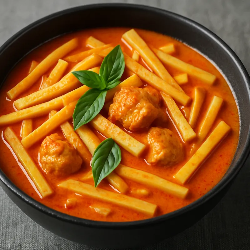 Rotes Curry mit Bambussprossen