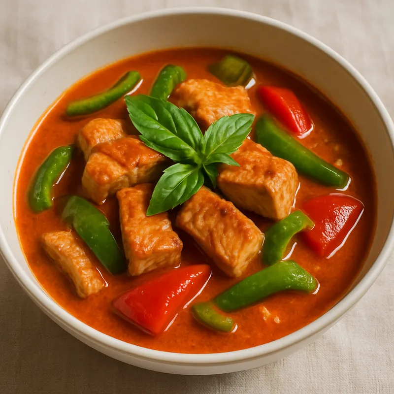 Rotes Curry mit Schweinefleisch
