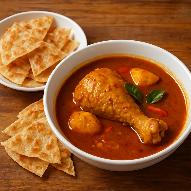 Roti Kaeng (Südthailändisches Roti mit Curry)