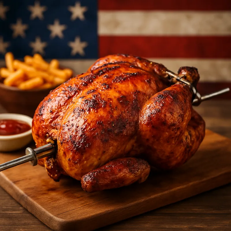 Rotisserie-Hähnchen American Style