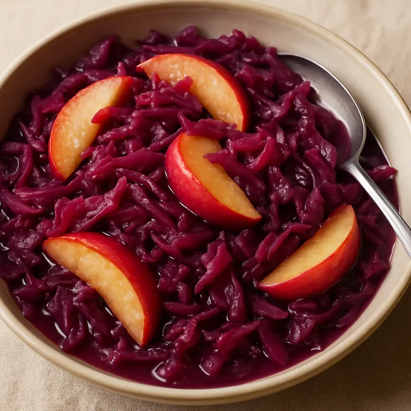 Rotkohl mit Äpfeln