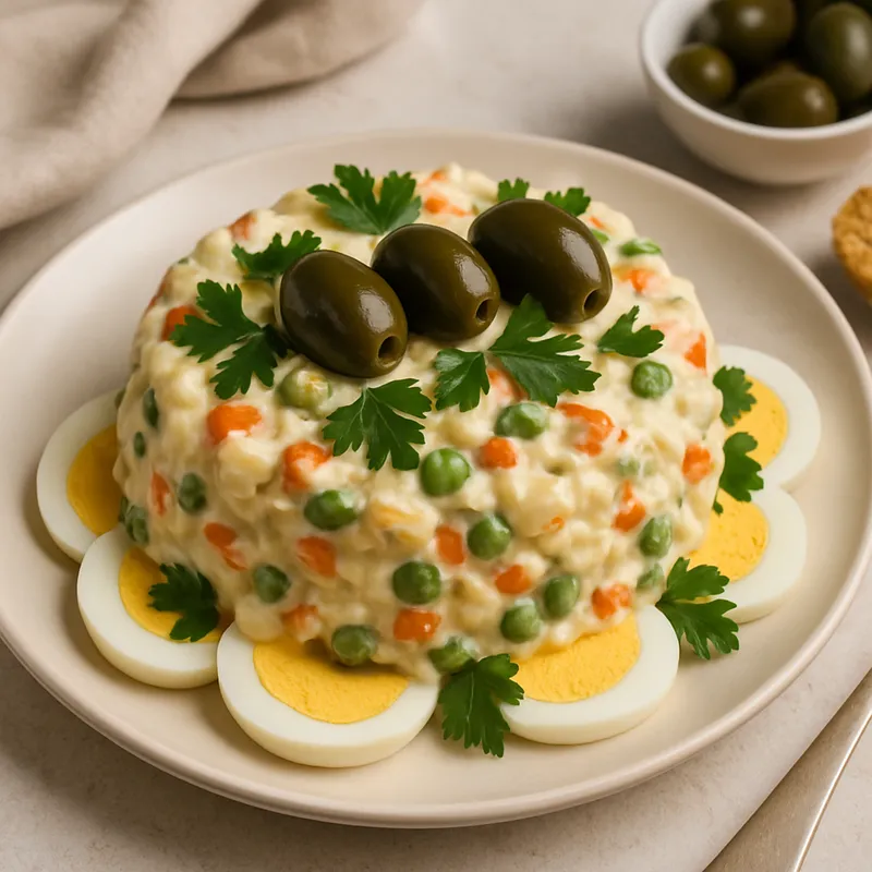 Russischer Salat auf Portugiesische Art