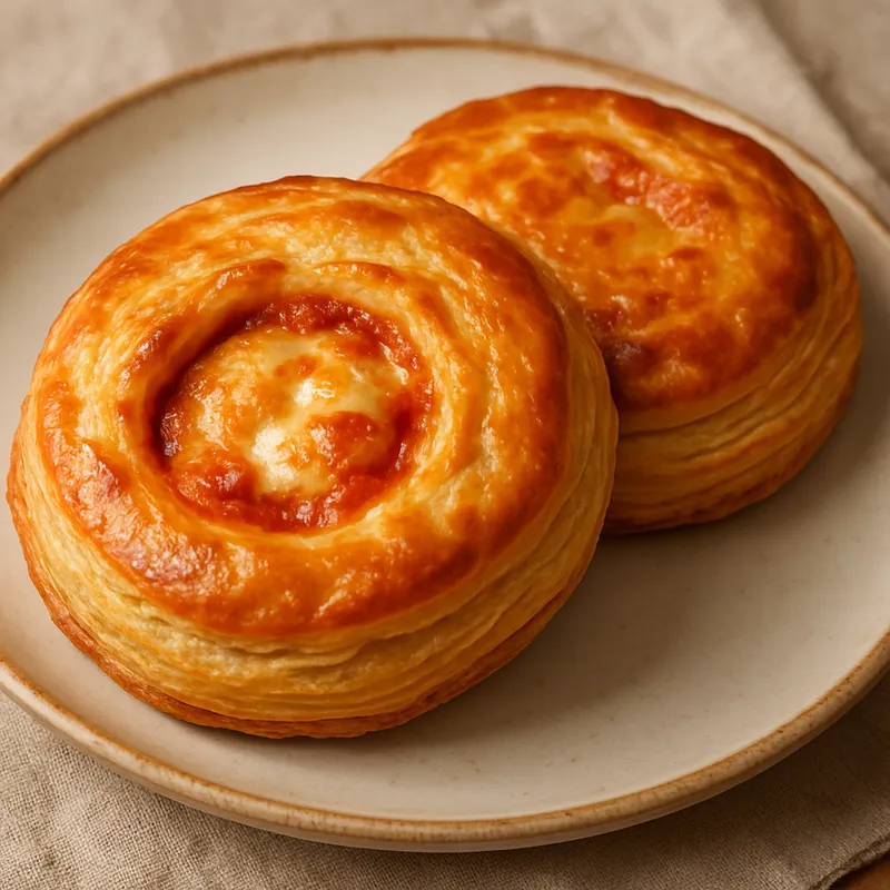 Rustico Leccese (Herzhaftes Blätterteiggebäck aus Lecce)