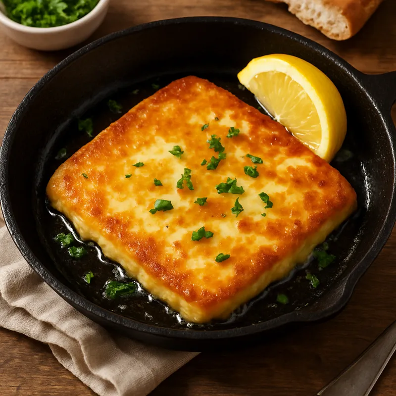 Saganaki (Gebratener Käse)