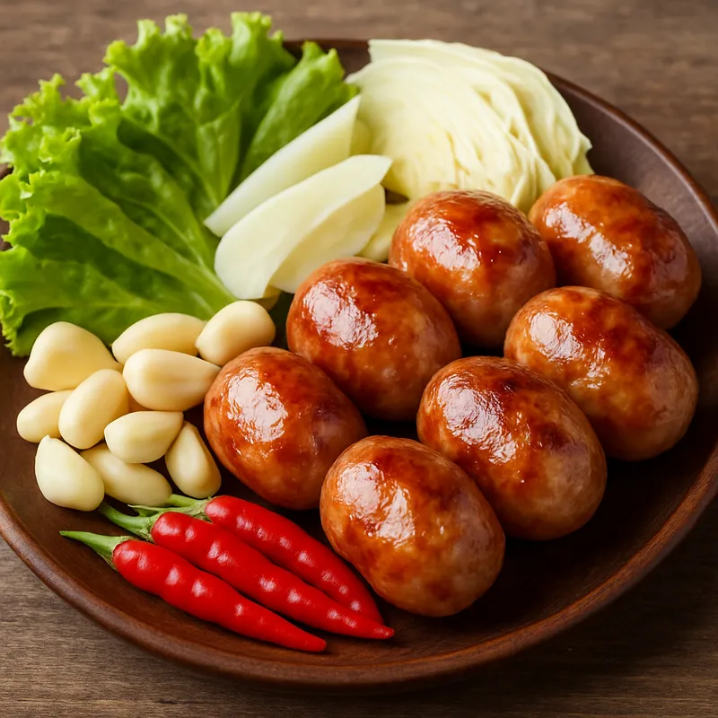 Sai Krok Isan (Fermentierte Grillwurst aus Isan)