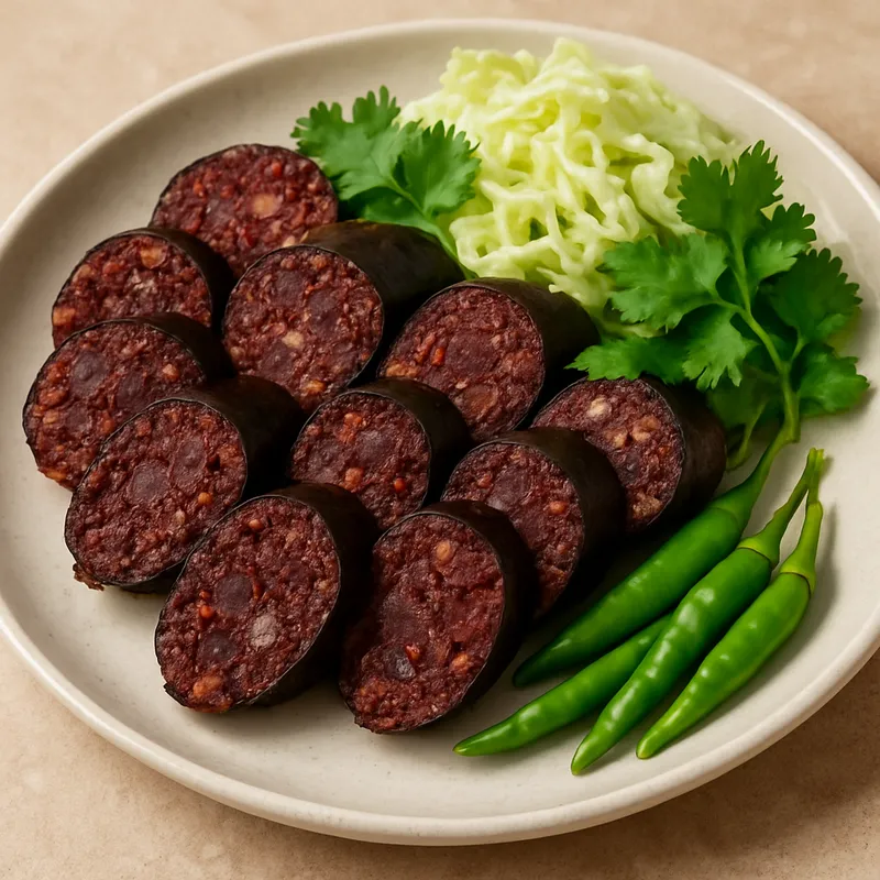 Sai Krok Sai Tan (Nordthailändische Blutwurst)