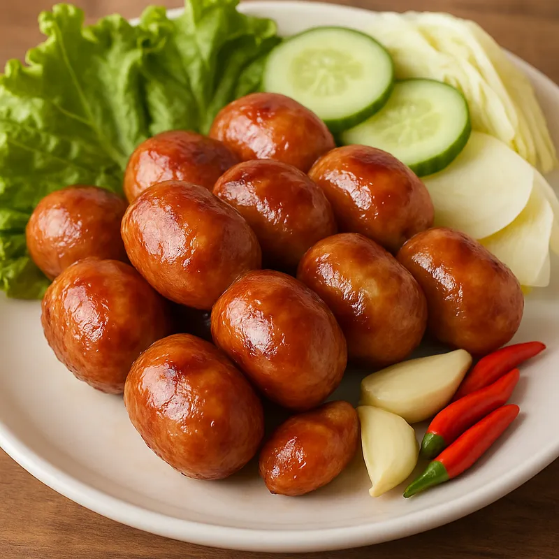 Sai Krok Tod (Gebratene Thailändische Wurst)
