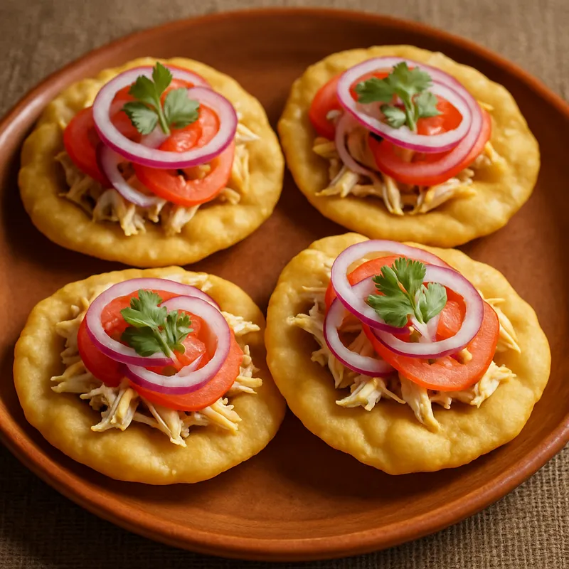 Salbutes (Aufgepustete Tortillas aus Yucatán)