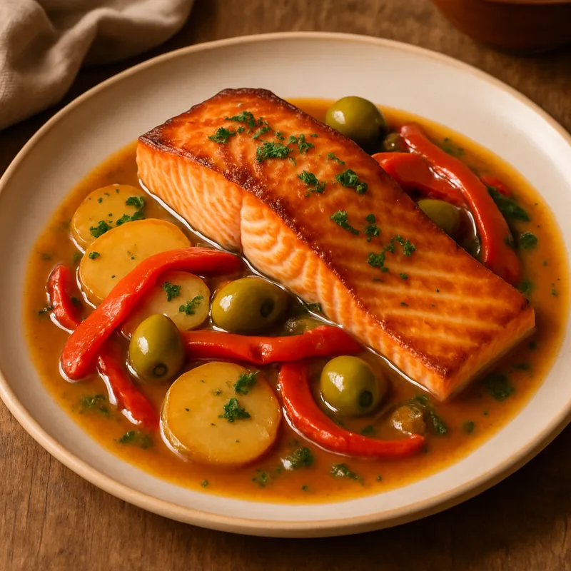 Salmón a La Ribereña (Lachs vom Flussufer)