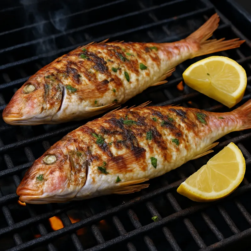 Salmonetes a La Brasa (Gegrillte Rote Meerbarbe)