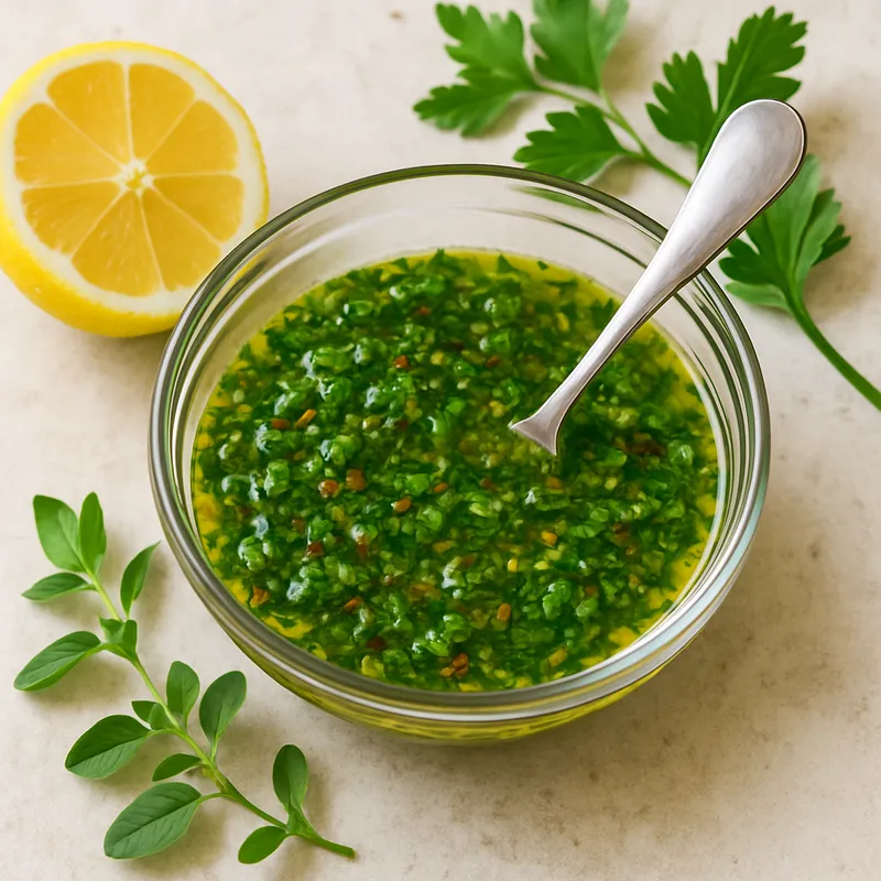 Salmoriglio (Sizilianische Zitronen-Kräuter-Sauce)
