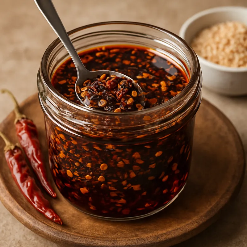 Salsa Macha (Geröstetes Chiliöl)