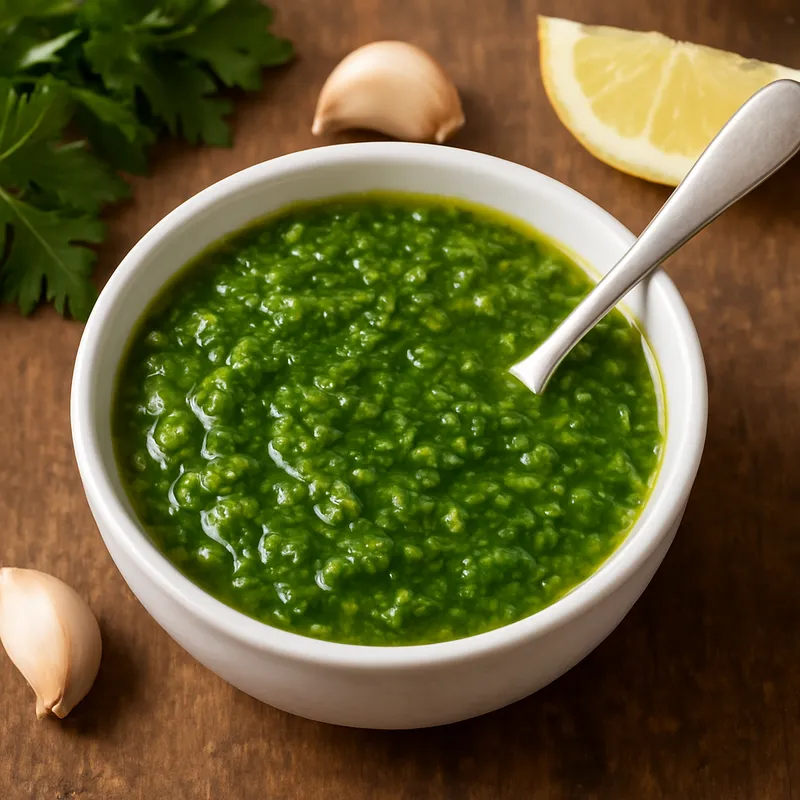 Salsa Verde Española (Spanische grüne Petersiliensauce)