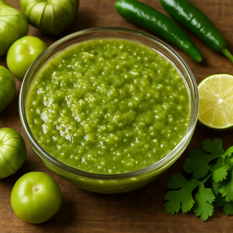 Salsa Verde (Grüne Tomatillo-Salsa)