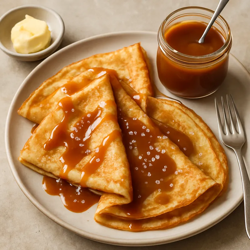 Salzkaramell-Butter-Crêpes