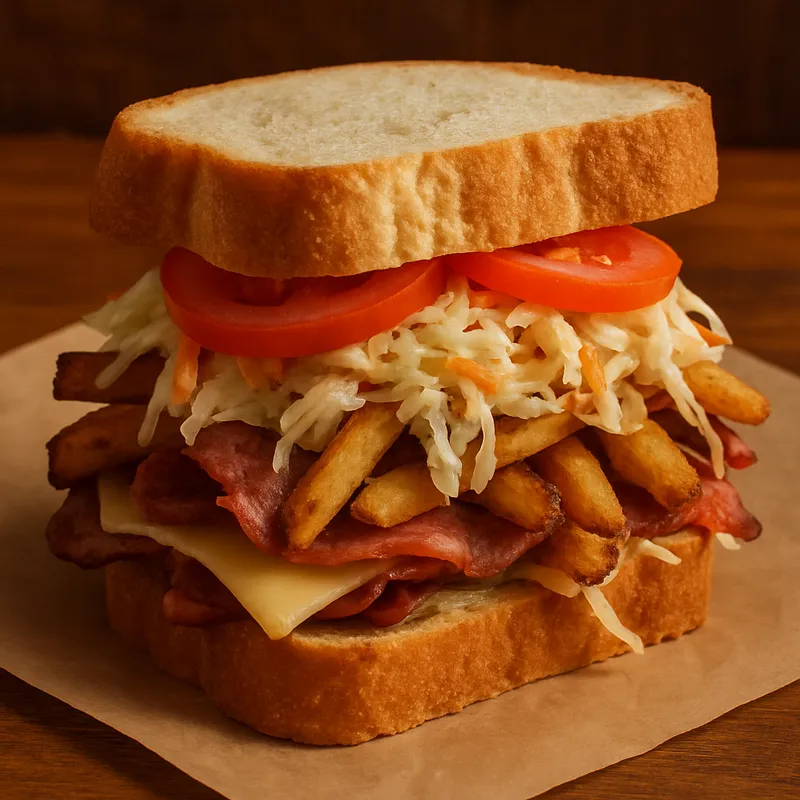Sandwich im Primanti-Brothers-Stil