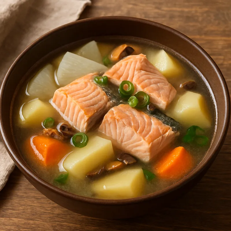 Sanpeijiru (Hokkaido-Lachssuppe)