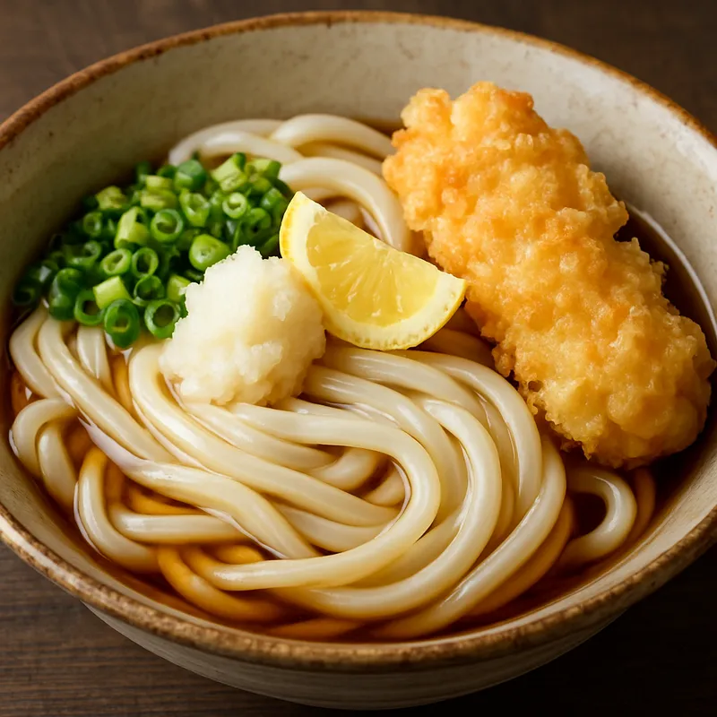 Sanuki Udon (Udon-Nudeln nach Sanuki-Art)
