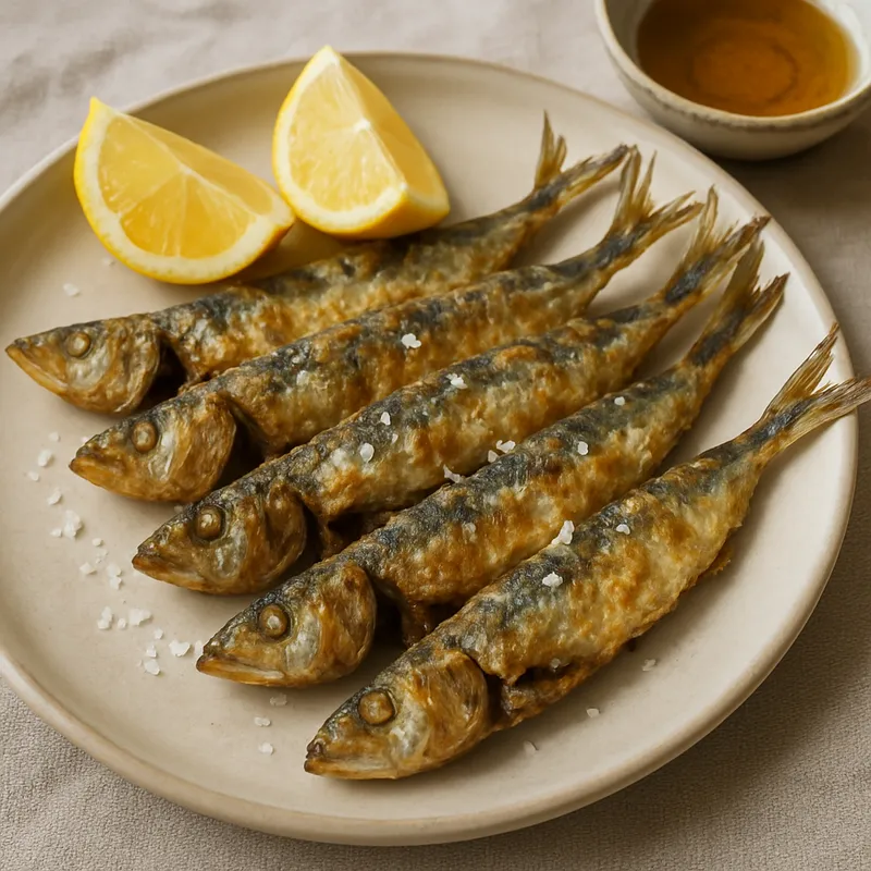 Sardeles Tiganites (Gebratene Sardinen)