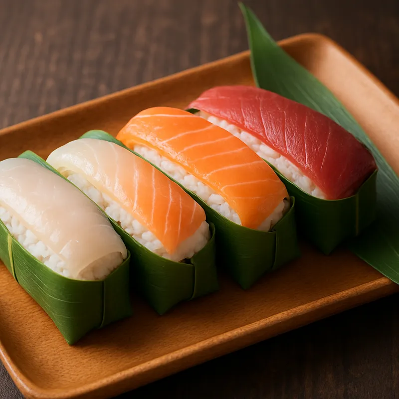 Sasa Sushi (Bambusblatt-Sushi)