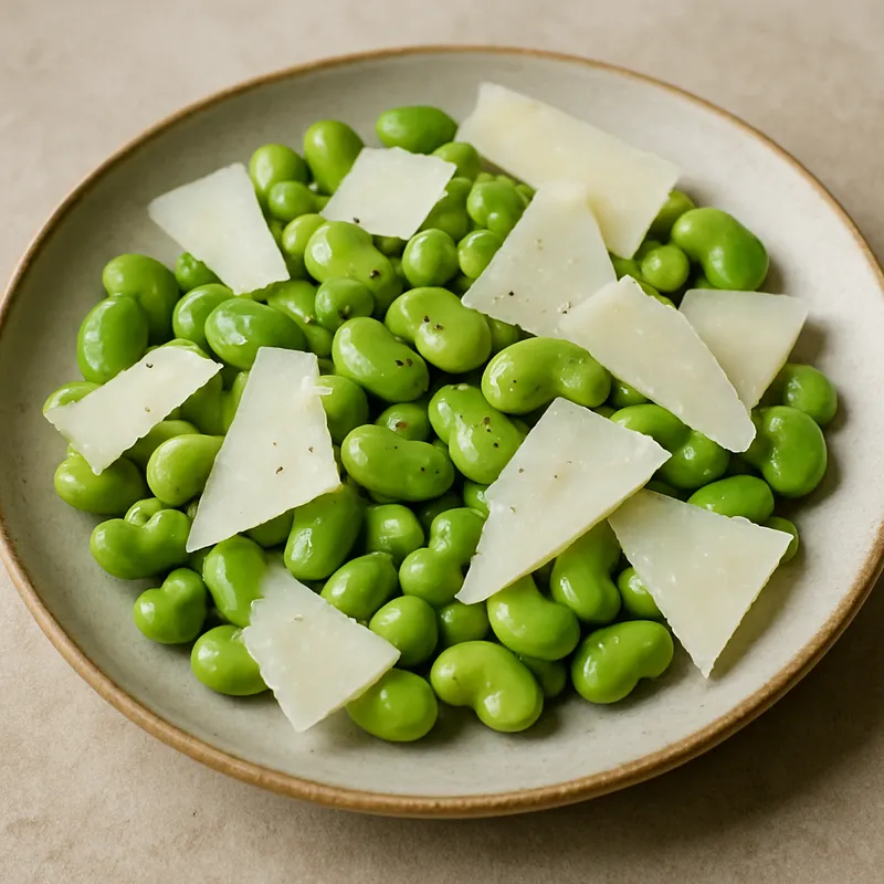 Saubohnen mit Pecorino
