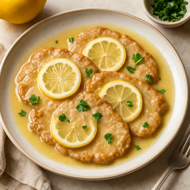 Scaloppine al Limone (Kalbsschnitzel mit Zitronensauce)