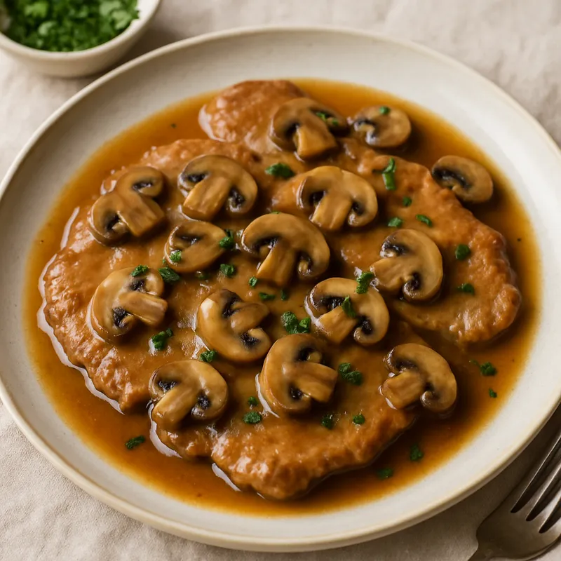 Scaloppine mit Marsala-Weinsauce