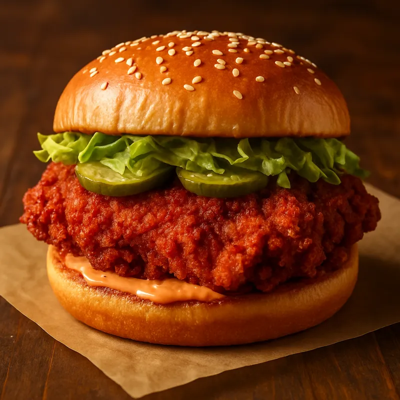 Scharfes Hähnchen-Sandwich