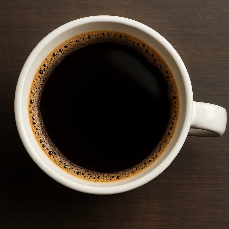 Schwarzer Filterkaffee
