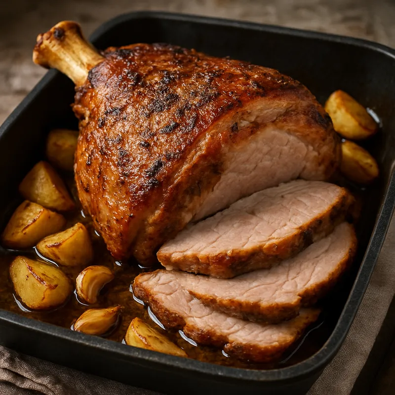 Schweinekeule aus dem Ofen