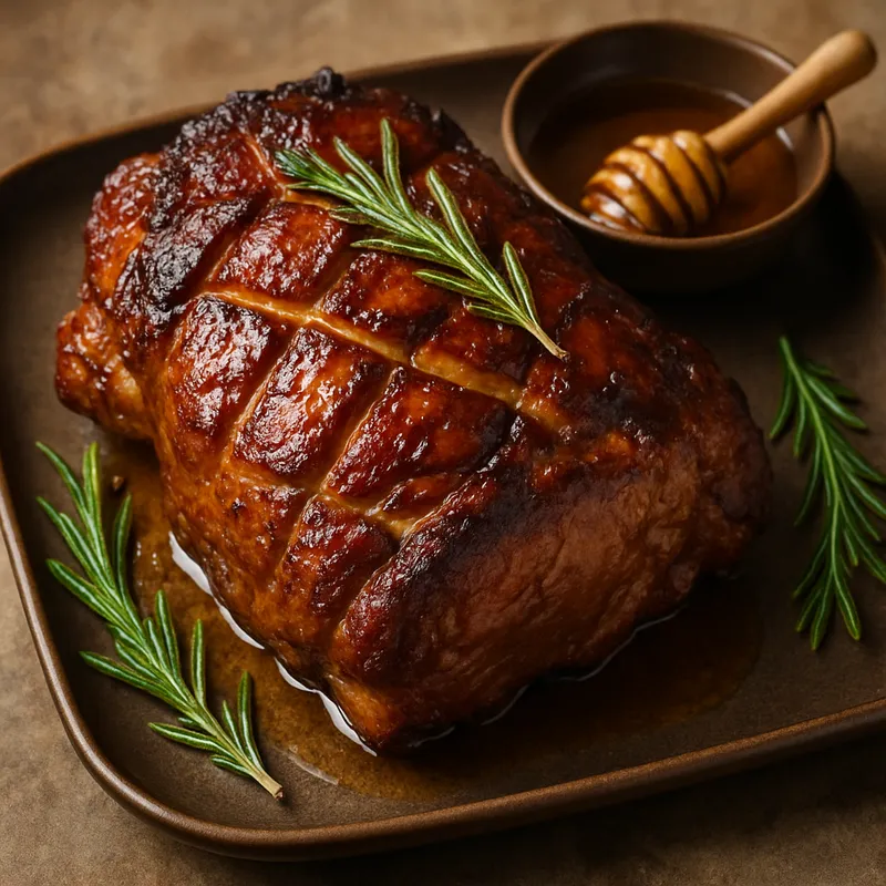 Schweineschulter mit Honig und Rosmarin