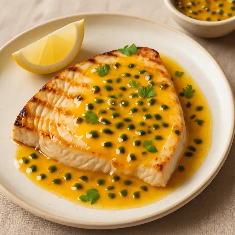 Schwertfisch mit Passionsfruchtsauce