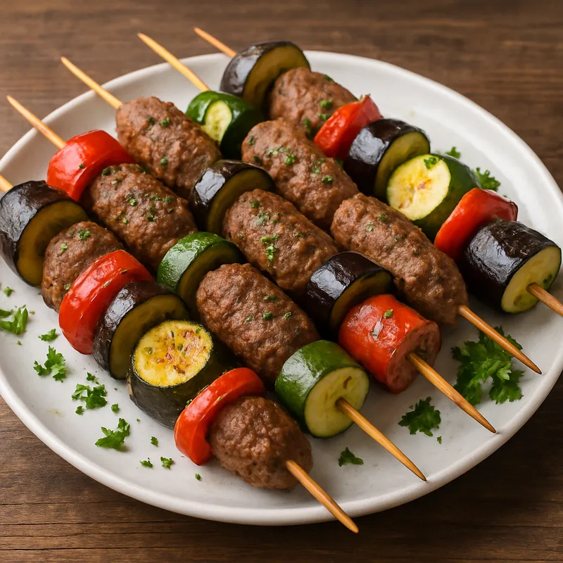Sebzeli Kebab (Gemüse- und Fleischspieße)