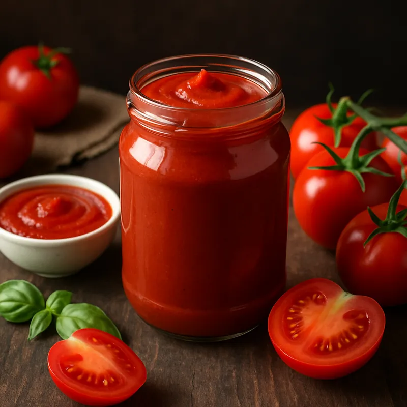 Selbstgemachte Passata (Tomatenmark)