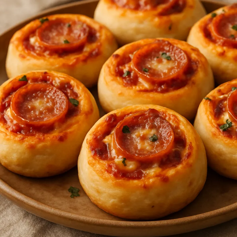 Selbstgemachte Pizza-Röllchen