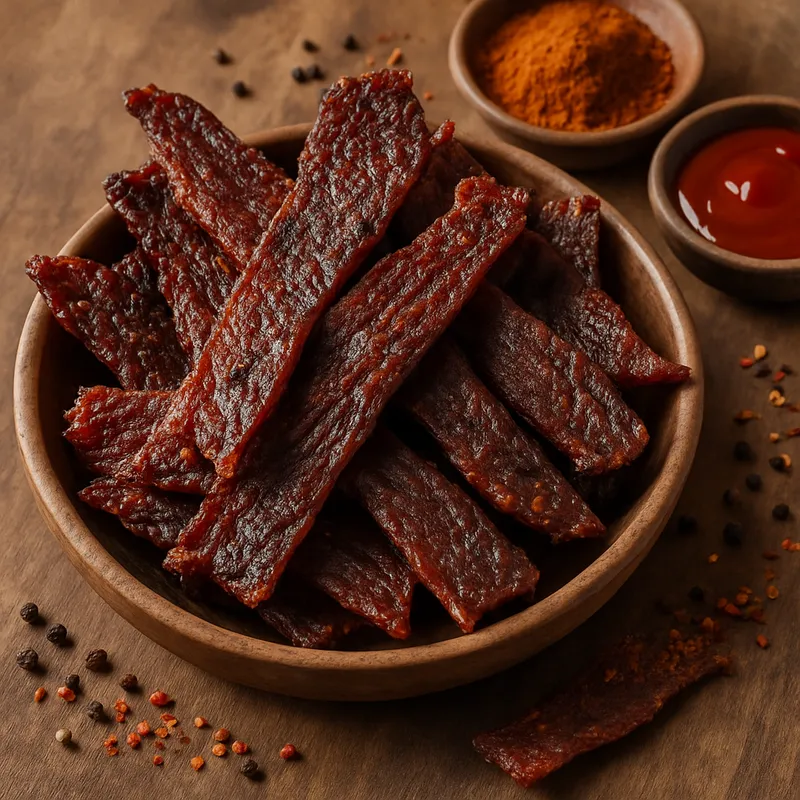 Selbstgemachtes BBQ-Beef-Jerky